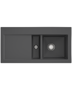 Villeroy und Boch Subway 60 built-in sink 671201i4 right, with drain fitting, 1000 x 510 mm, manual operation, graphite CeramicPlus