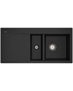 Villeroy und Boch Subway sink 67121FJ0 basin right, with waste set and manual operation, chromite