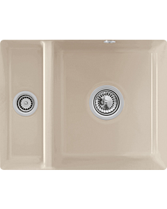 Villeroy und Boch Unterbauspüle 675802AM mit Ablaufgarnitur und Exzenterbetätigung, Almond