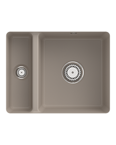 Villeroy und Boch avec garniture de vidage sous plan 675801AM match0 et opération manuelle, amande