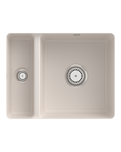 Villeroy und Boch avec garniture de vidage sous plan 675801KR avec garniture de vidage et avec garniture de vidage manuelle, crema