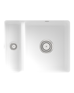 Villeroy und Boch Unterbauspüle 675801R1 mit Ablaufgarnitur und Handbetätigung, weiß