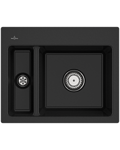 Villeroy und Boch Subway évier 67801FJ0 avec garniture de vidage et le fonctionnement manuel, chromite