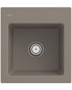 Villeroy & Boch Subway 45 XS built-in sink 678101TR with drain fitting and manual operation, 475 x 510 mm, Timber