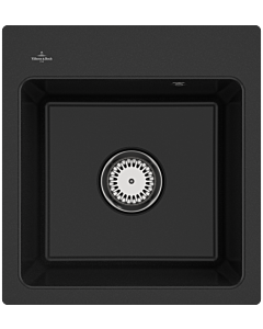 Villeroy und Boch Subway sink 67811FJ0 with waste set and manual operation, chromite