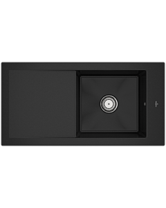 Villeroy & Boch Timeline évier intégré avec garniture de vidage et fonctionnement manuel, chromite