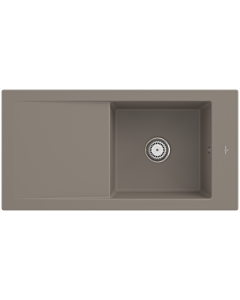 Villeroy & Boch Timeline sink 679001TR with waste set and manual operation, Timber