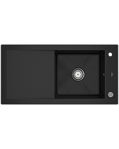 Villeroy & Boch Timeline Built-in sink 679002J0 with drain fitting and eccentric actuation, chromite