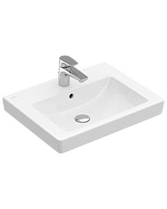 Villeroy & Boch Waschtisch Subway 2.0 711355R1 55 x 44 cm, weiss Ceramicplus, mit Hahnloch