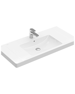 Villeroy & Boch Subway 2.0 lavabo 71758001 80 x 47 cm,blanc, avec trop-plein et trou percé
