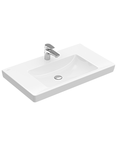 Villeroy & Boch Subway 2.0 Waschtisch 71758G01 80 x 47 cm, weiß, mitHahnloch und Überlauf