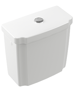 Villeroy & Boch Spülkasten Hommage weiss mit Ceramicplus, Innengarnitur verchromt