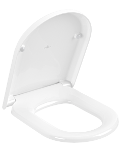 Villeroy & Boch WC-Sitz Hommage 8809S6R1 weiß, Softclose, Scharniere Edelmessing