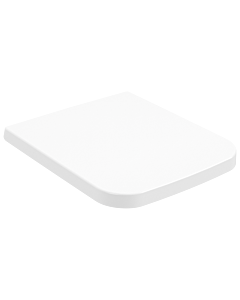 Abattant de toilette Villeroy &amp; Boch Venticello 8M22S1RW Pierre Blanc Céramique Plus, démontage rapide, fermeture amortie, charnières en acier inoxydable