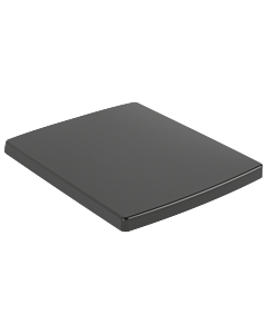 Abattant de toilette Villeroy &amp; Boch 8M24S1R7 noir pur C-plus, à dégagement rapide, fermeture amortie, charnières en acier inoxydable