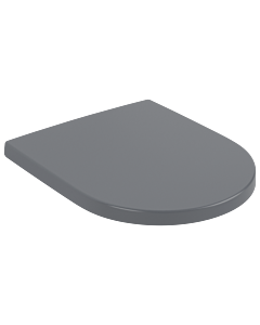Abattant de toilettes Villeroy &amp; Boch Subway 3.0 8M42S1i4, charnières en acier inoxydable, système QuickRelease et fermeture amortie, revêtement en céramique graphite.
