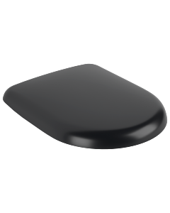 Villeroy und Boch Antao WC-Sitz 8M67S1R7 oval, Quick-Release, Softclosing, Scharniere Edelstahl, pure black C-plus