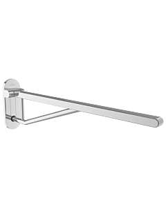 Villeroy und Boch Poignée pliante Vicare Desing 92174361 85 cm, acier inoxydable chromé, avec support en acier inoxydable