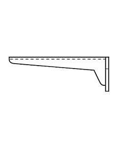 Villeroy und Boch Console évier O.novo 92230700 38 cm, avec kit de fixation