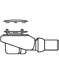 Villeroy & Boch Ablauf TempoplexPlus 92250061 Ø 90 mm, für Duschwanne, verchromt