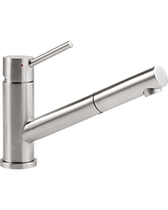 Villeroy und Boch Küchenarmatur Como Shower 925211LC Niederdruck, 8 l/min, ausziehbar, Edelstahl massiv