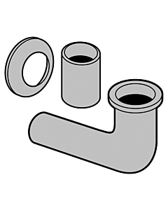 Villeroy & Boch Anschlussgarnitur verchromt, für Urinal