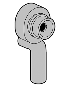 Villeroy & Boch Absaugformstück senkrecht, weiss