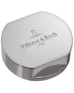 Villeroy und Boch capuchon 940525L7 laiton brossé acier inoxydable, rond, pour double poignée tournante