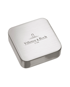 Villeroy und Boch match0 940535L7 en acier inoxydable brossé, carré, pour une poignée à double torsion