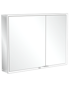 Villeroy und Boch My View Now Armoire de toilette A4571000 100 x 75 x 16,8 cm, éclairage LED, 2 portes, interrupteur marche / arrêt