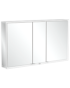 Villeroy und Boch My View Now Armoire de toilette A4571300 130 x 75 x 16,8 cm, éclairage LED, 3 portes, interrupteur marche / arrêt