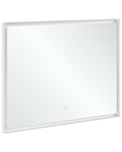 Villeroy und Boch Subway 3. 1930 Spiegel A4631000 cadre en aluminium, 100 x 75 x 4,75 cm, blanc mat