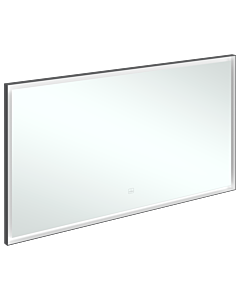 Villeroy und Boch Subway 3.0 Spiegel A46314BC Aluminiumrahmen, 140 x 75 x 4,75 cm, schwarz matt/weiß matt