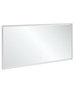Villeroy und Boch Subway 3. 1930 Spiegel A4631600 cadre en aluminium, 160 x 75 x 4,75 cm, blanc mat