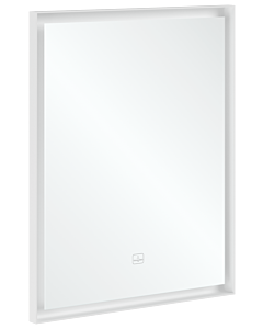 Villeroy und Boch Subway 3.0 Spiegel A4636000 Aluminiumrahmen, 60 x 75 x 4,75 cm, weiß matt