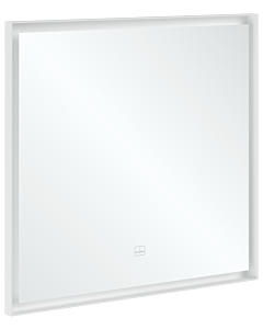 Villeroy und Boch Subway 3. 1930 Spiegel A4638000 cadre en aluminium, 80 x 75 x 4,75 cm, blanc mat