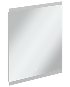 Miroir carré LED Villeroy &amp; Boch More to See A4756000 60 x 70 x 27 cm, 4 mm, sur cadre en acier inoxydable