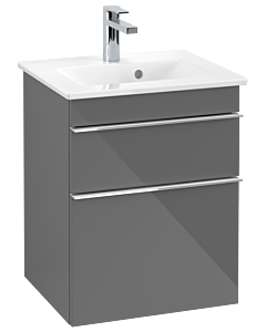 Villeroy und Boch Venticello vanity unit A92201FP 46.6 x 59 x 42.5 cm, chrome handle, Glossy Grey