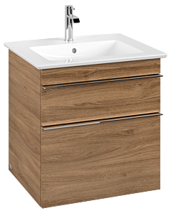 Villeroy und Boch Venticello vanity unit A92301RH 55.3x59x50.2cm, handle chrome, Kansas Oak