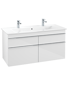 Villeroy & Boch Venticello Unterschrank A92901DH XXL, 115,3x59x50,2cm, Griff Chrom, Glossy White