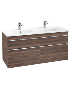 Venticello Villeroy und Boch vasque A93001VH 125,3 x 59 x 50,2 cm, poignée chrome, chêne arizona