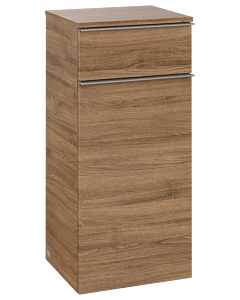 Villeroy und Boch Venticello Seitenschrank A95011RH 40,4x86,6x37,2cm, Anschlag rechts, Griff Chrom, Kansas Oak