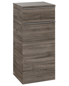 Villeroy und Boch Venticello side cabinet A95011RK 40.4x86.6x37.2cm, stop right, handle chrome, stone oak