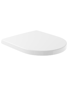 Abattant de toilettes Villeroy &amp; Boch Architectura 98M9D101 blanc alpin, charnières en acier inoxydable, sans fermeture amortie