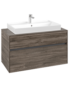 Villeroy und Boch Collaro Waschtischunterschrank C02000RK 100x54,8x50cm, Waschtisch mittig, Stone Oak