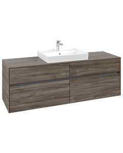 Villeroy und Boch Collaro vanity unit C02500RK 160x54.8x50cm, vanity center, stone oak