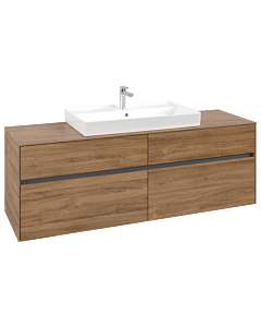 Villeroy und Boch Collaro vanity unit C02800RH 160x54.8x50cm, vanity center, Kansas Oak