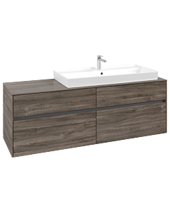 Villeroy und Boch Collaro Waschtischunterschrank C03000RK 160x54,8x50cm, Waschtisch rechts, Stone Oak