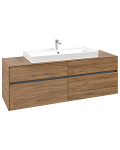 Collaro Villeroy und Boch vasque C03100RH 160x54.8x50cm, centre de vanité, chêne Kansas