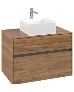 Villeroy und Boch Collaro Waschtischunterschrank C03700RH 80x54,8x50cm, Waschtisch mittig, Kansas Oak